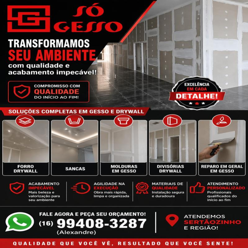 SÓ GESSO Sertãozinho SP